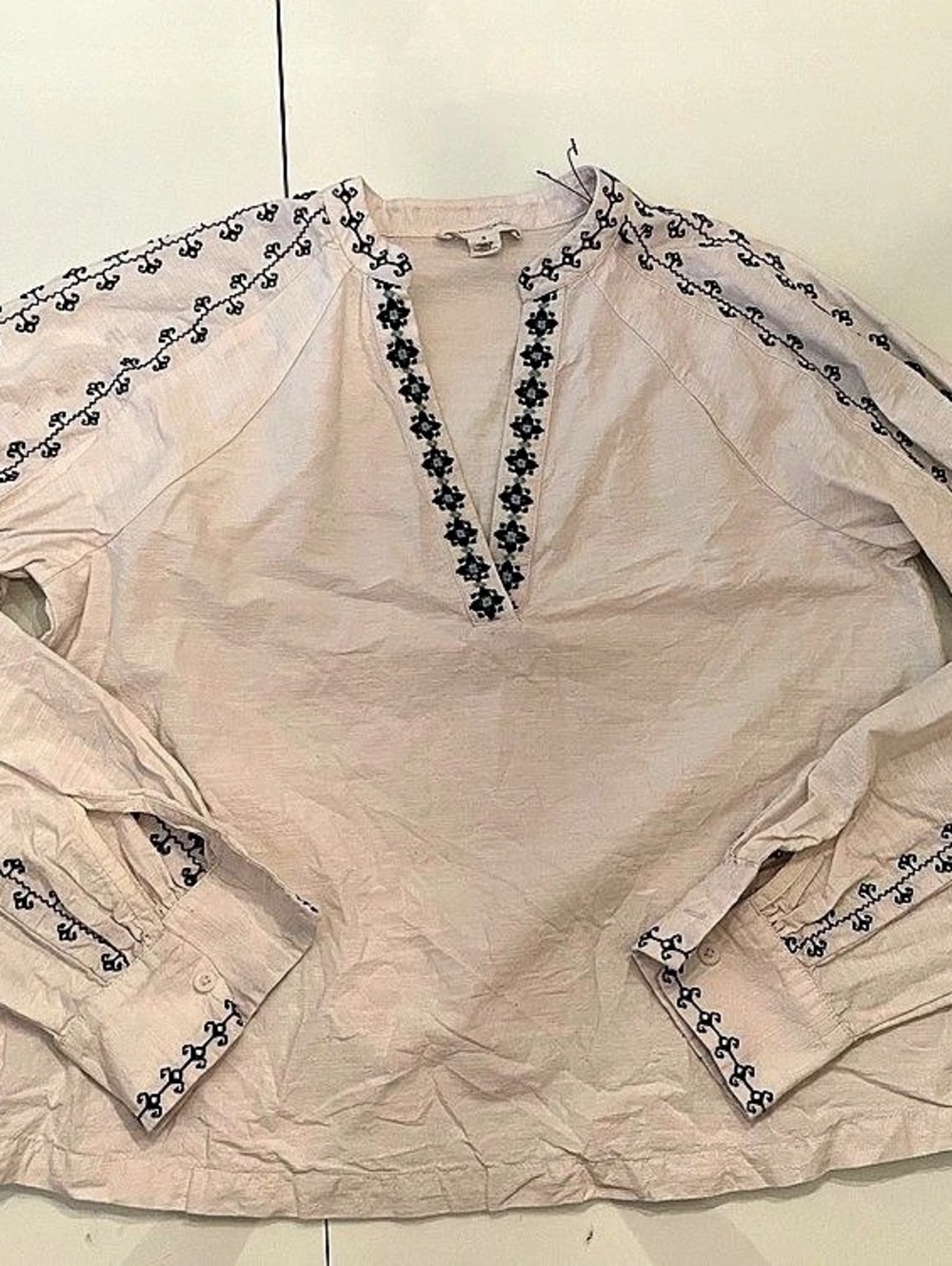 Treasure & Bond Cotton Blouse in Pink Size Small